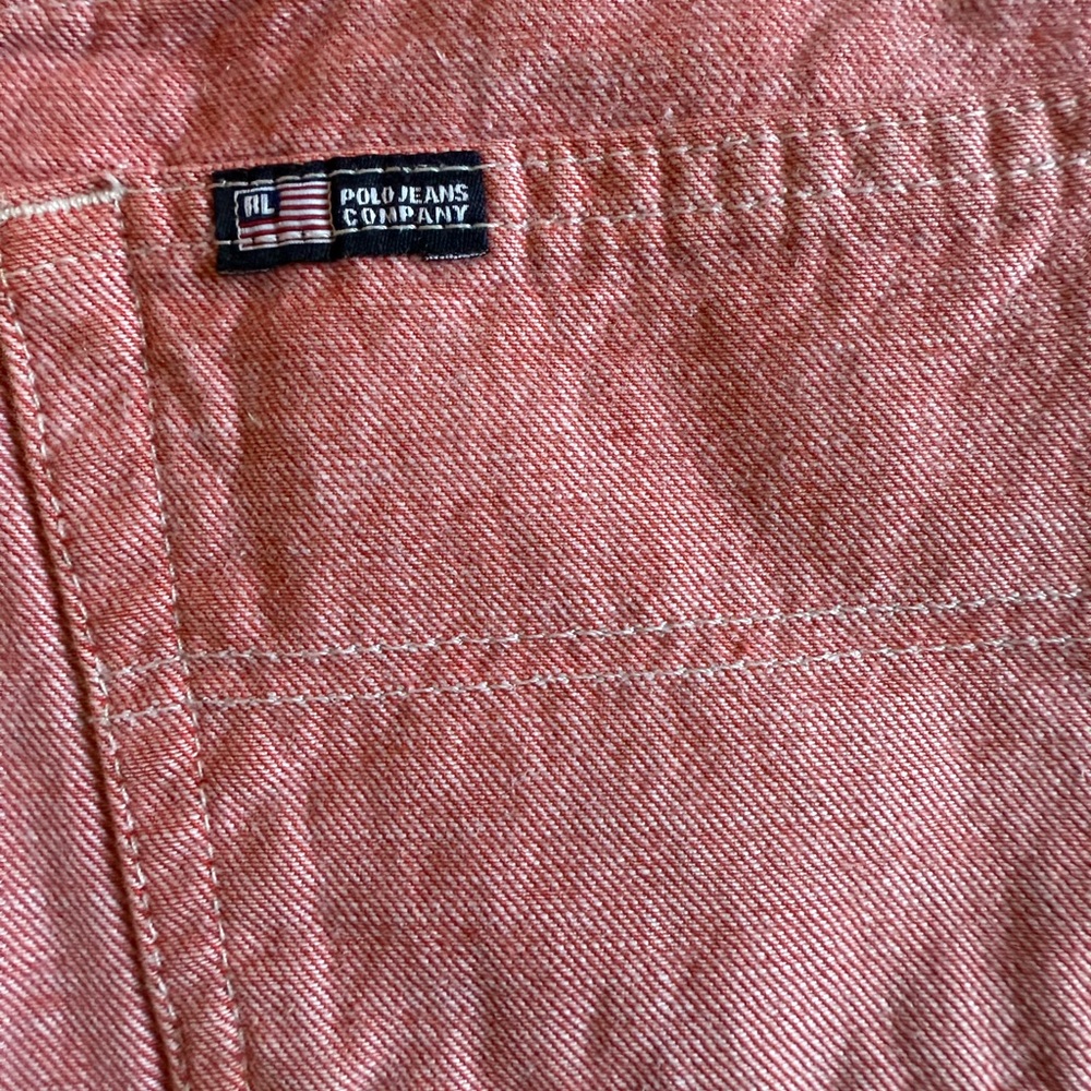 Polo Jeans Co. Ralph Lauren Coral Denim “Saturday Short” | Size 10 ☀️ - Picture 8 of 11
